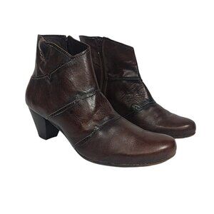 Pikolinos Womens Boots Size 10 Leather Booties Western Ankle Boots Brown EU 41